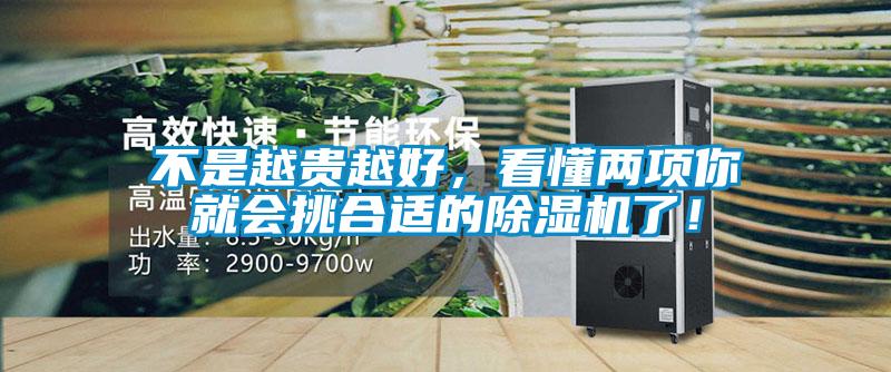 不是越貴越好，看懂兩項你就會挑合適的除濕機(jī)了！