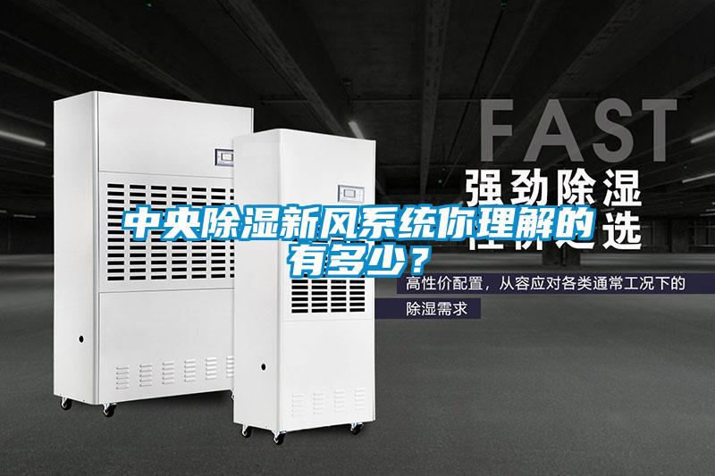 中央除濕新風(fēng)系統(tǒng)你理解的有多少？