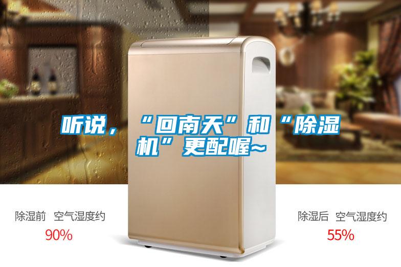 聽(tīng)說(shuō)，“回南天”和“除濕機(jī)”更配喔~