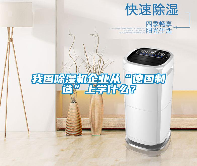 我國除濕機企業(yè)從“德國制造”上學什么？