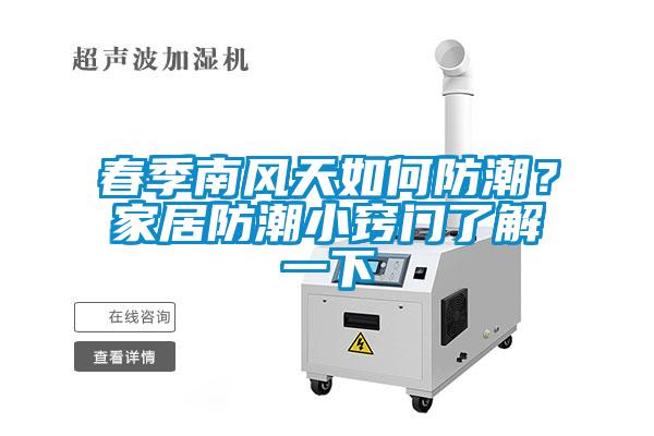 春季南風(fēng)天如何防潮？家居防潮小竅門了解一下
