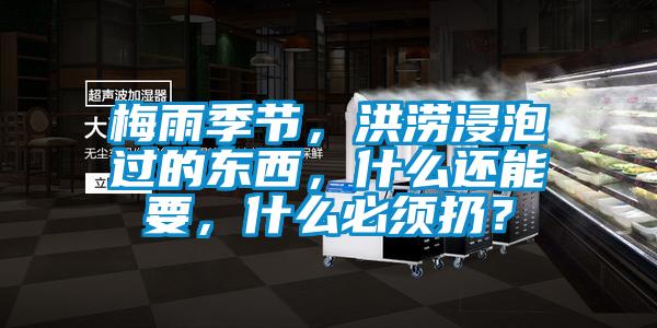 梅雨季節(jié)，洪澇浸泡過的東西，什么還能要，什么必須扔？