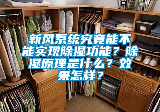 新風(fēng)系統(tǒng)究竟能不能實(shí)現(xiàn)除濕功能？除濕原理是什么？效果怎樣？