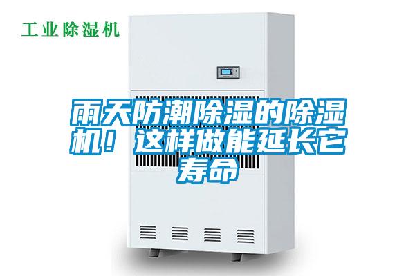 雨天防潮除濕的除濕機！這樣做能延長它壽命