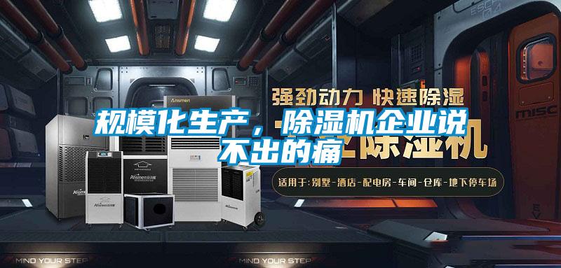 規(guī)?；a(chǎn)，除濕機(jī)企業(yè)說不出的痛