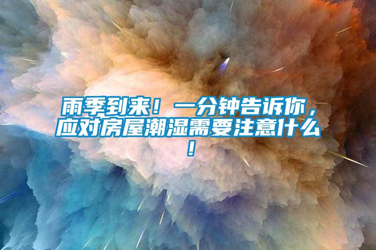 雨季到來！一分鐘告訴你，應(yīng)對(duì)房屋潮濕需要注意什么！