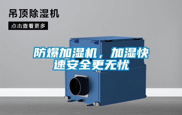 防爆加濕機(jī)，加濕快速安全更無(wú)憂