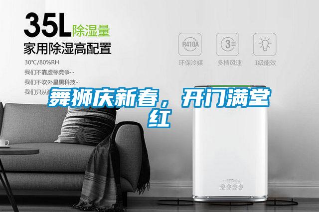 舞獅慶新春，開門滿堂紅
