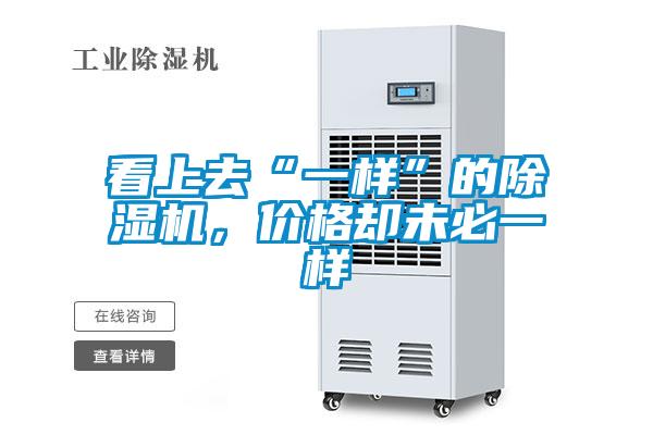 看上去“一樣”的除濕機，價格卻未必一樣