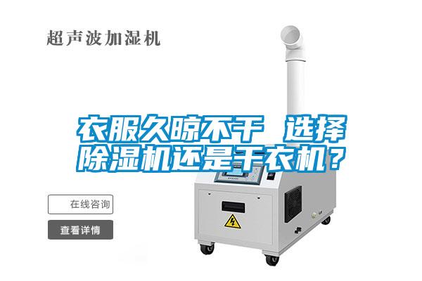 衣服久晾不干 選擇除濕機還是干衣機？