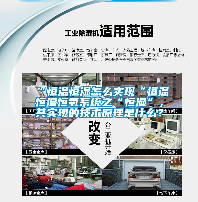“恒溫恒濕怎么實現(xiàn)“恒溫恒濕恒氧系統(tǒng)之“恒濕”，其實現(xiàn)的技術(shù)原理是什么？