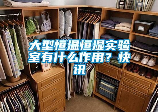 大型恒溫恒濕實(shí)驗(yàn)室有什么作用？快訊