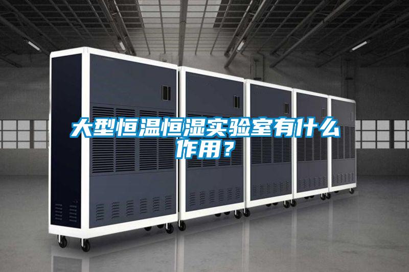 大型恒溫恒濕實驗室有什么作用？