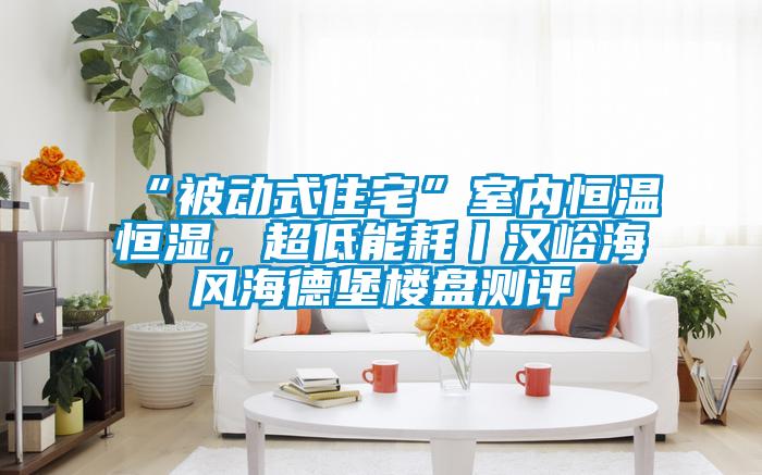“被動式住宅”室內(nèi)恒溫恒濕，超低能耗丨漢峪海風(fēng)海德堡樓盤測評