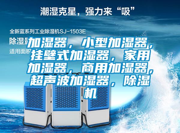 加濕器，小型加濕器，掛壁式加濕器，家用加濕器，商用加濕器，超聲波加濕器，除濕機