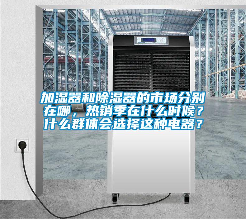 加濕器和除濕器的市場分別在哪，熱銷季在什么時候？什么群體會選擇這種電器？