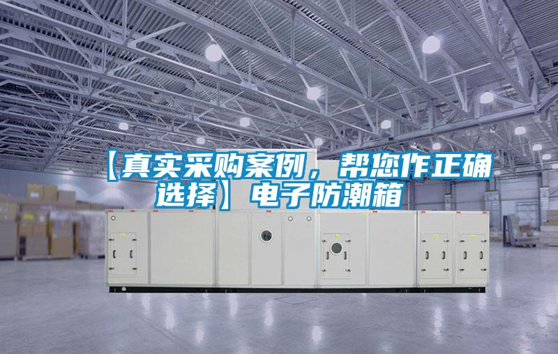 【真實采購案例，幫您作正確選擇】電子防潮箱