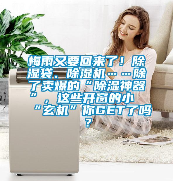 梅雨又要回來了！除濕袋、除濕機……除了賣爆的“除濕神器”，這些開窗的小“玄機”你GET了嗎？