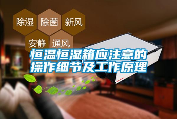 恒溫恒濕箱應(yīng)注意的操作細(xì)節(jié)及工作原理