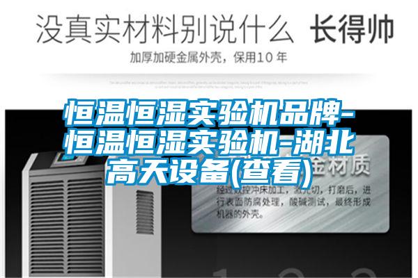 恒溫恒濕實驗機品牌-恒溫恒濕實驗機-湖北高天設(shè)備(查看)