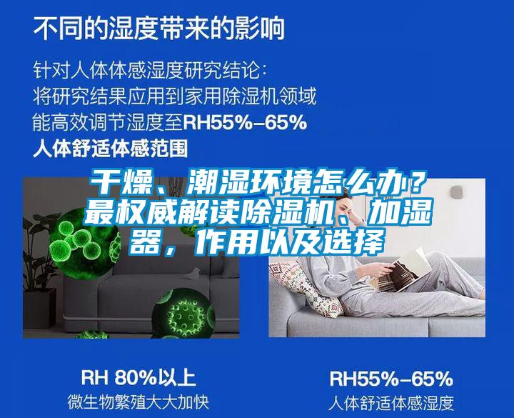 干燥、潮濕環(huán)境怎么辦？最權威解讀除濕機、加濕器，作用以及選擇