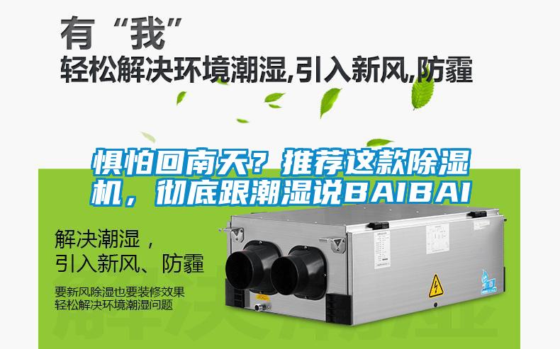懼怕回南天？推薦這款除濕機，徹底跟潮濕說BAIBAI