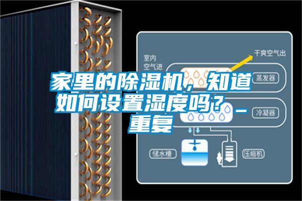 家里的除濕機，知道如何設(shè)置濕度嗎？_重復(fù)