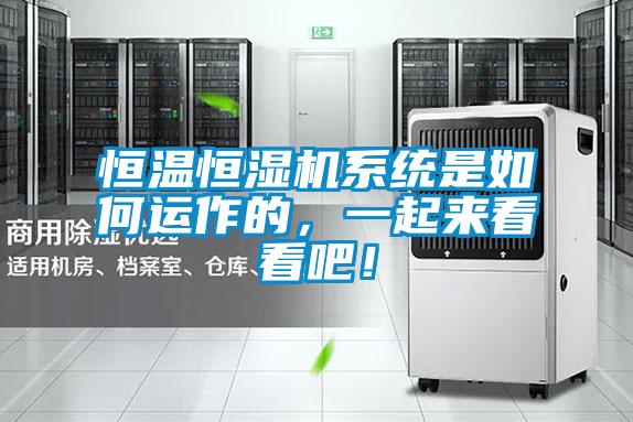 恒溫恒濕機(jī)系統(tǒng)是如何運(yùn)作的，一起來(lái)看看吧！
