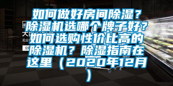如何做好房間除濕？除濕機(jī)選哪個(gè)牌子好？如何選購(gòu)性價(jià)比高的除濕機(jī)？除濕指南在這里（2020年12月）