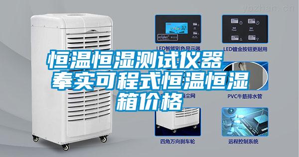 恒溫恒濕測試儀器  奉實(shí)可程式恒溫恒濕箱價格
