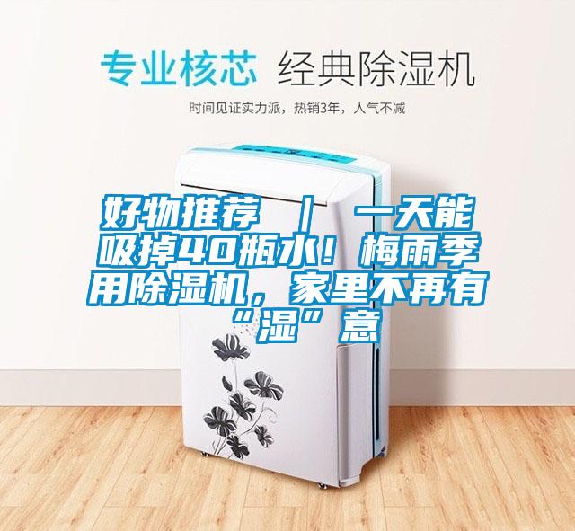好物推薦 ｜ 一天能吸掉40瓶水！梅雨季用除濕機，家里不再有“濕”意