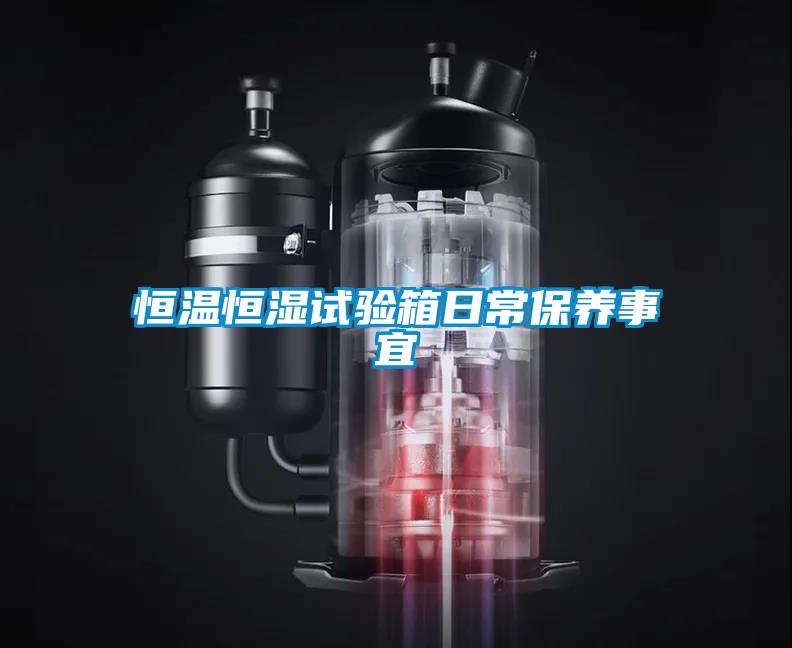 恒溫恒濕試驗(yàn)箱日常保養(yǎng)事宜