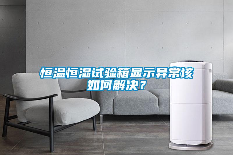 恒溫恒濕試驗(yàn)箱顯示異常該如何解決？