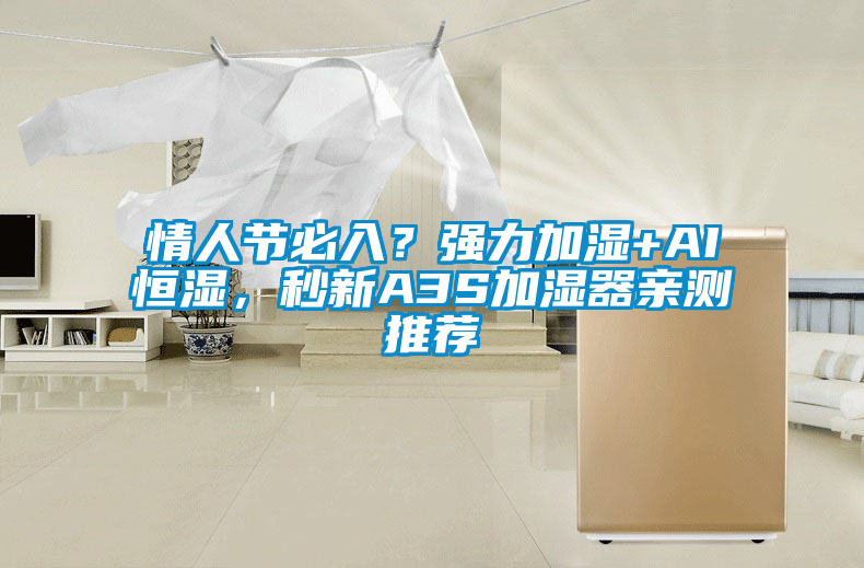 情人節(jié)必入？強(qiáng)力加濕+AI恒濕，秒新A3S加濕器親測(cè)推薦
