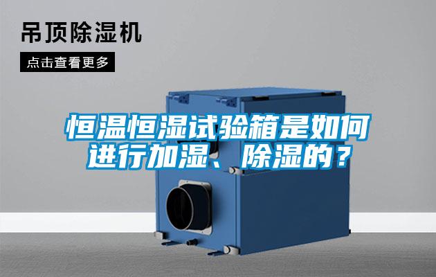 恒溫恒濕試驗箱是如何進行加濕、除濕的？