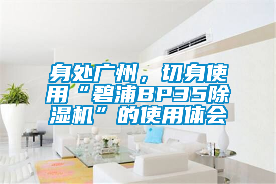 身處廣州，切身使用“碧浦BP35除濕機(jī)”的使用體會(huì)