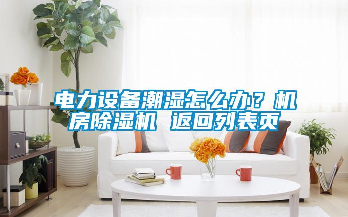 電力設(shè)備潮濕怎么辦？機(jī)房除濕機(jī) 返回列表頁(yè)