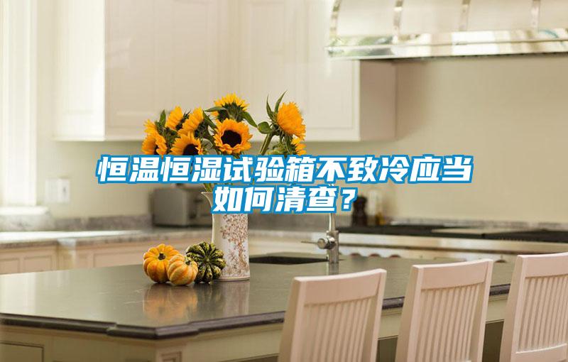 恒溫恒濕試驗(yàn)箱不致冷應(yīng)當(dāng)如何清查？