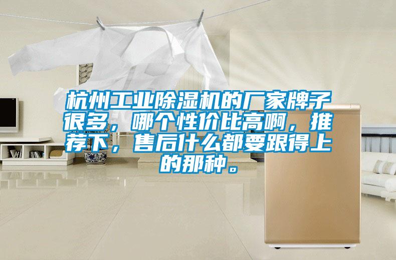 杭州工業(yè)除濕機(jī)的廠家牌子很多，哪個(gè)性價(jià)比高啊，推薦下，售后什么都要跟得上的那種。