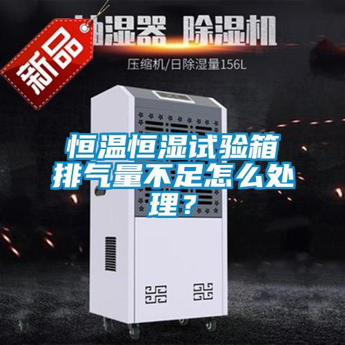 恒溫恒濕試驗箱排氣量不足怎么處理？