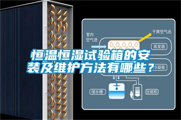 恒溫恒濕試驗(yàn)箱的安裝及維護(hù)方法有哪些？