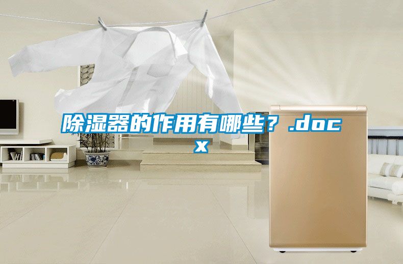 除濕器的作用有哪些？.docx
