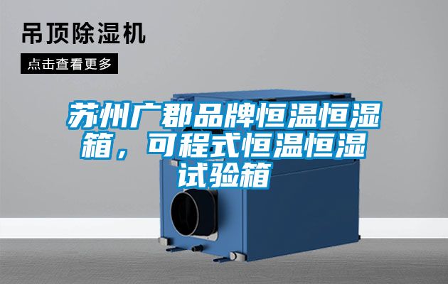 蘇州廣郡品牌恒溫恒濕箱，可程式恒溫恒濕試驗(yàn)箱