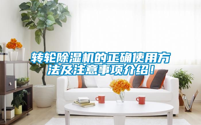 轉(zhuǎn)輪除濕機(jī)的正確使用方法及注意事項(xiàng)介紹！