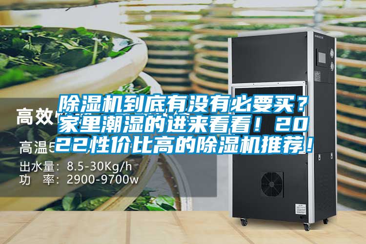 除濕機到底有沒有必要買？家里潮濕的進來看看！2022性價比高的除濕機推薦！