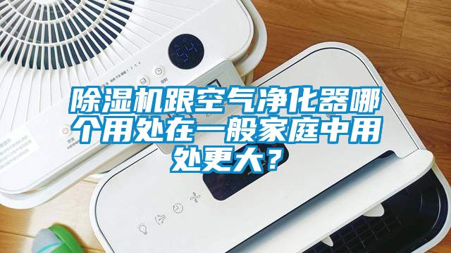 除濕機跟空氣凈化器哪個用處在一般家庭中用處更大？