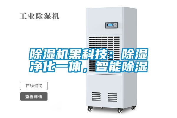 除濕機黑科技：除濕凈化一體，智能除濕