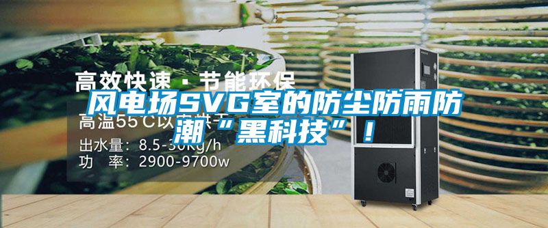 風電場SVG室的防塵防雨防潮“黑科技”！