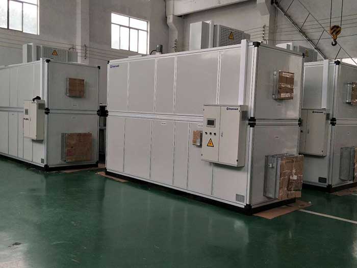 濟(jì)南銘威化工鋰電池鈷酸鋰零下40℃露點(diǎn)，三臺(tái)全新風(fēng)轉(zhuǎn)輪除濕機(jī)組